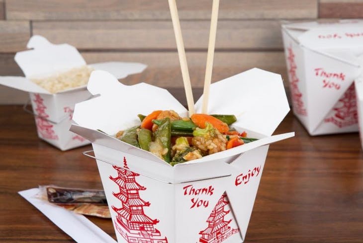 Chinese takeout boxes