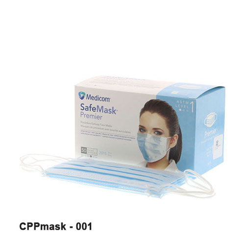 Surgical face mask packaging