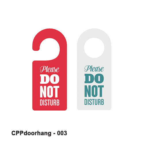 Custom door hanger tag