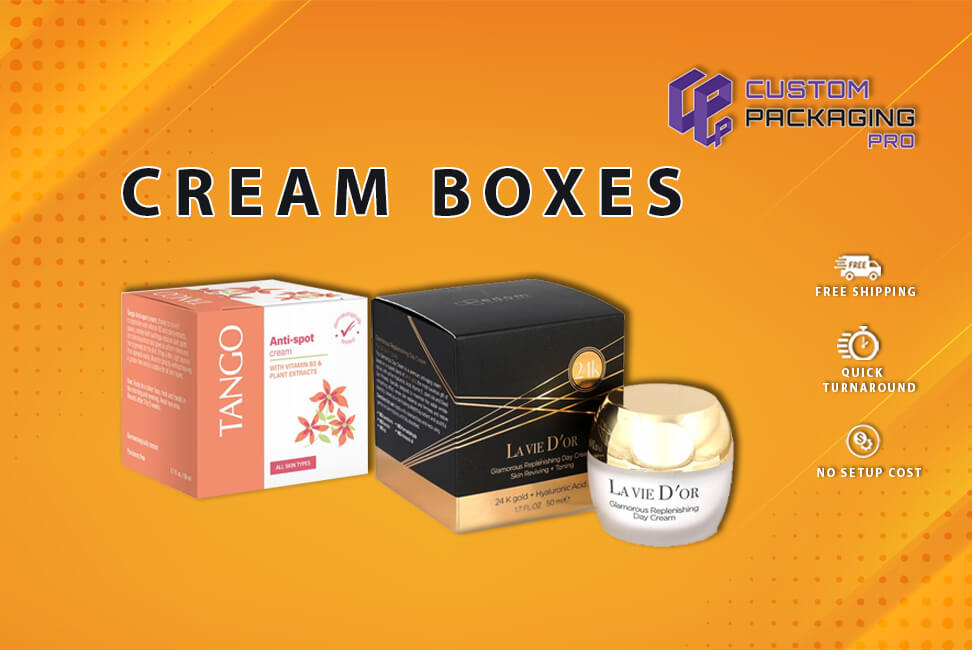 Colorful and Adorable Printed Cream Boxes Wholesale for Display