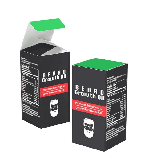 Custom Printed Beard Oil Packaging Boxes