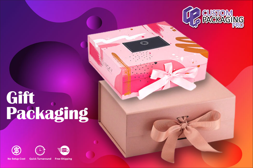 Add Colorful Ribbons and Painting on Gift Packaging