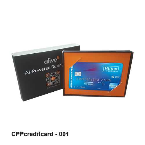 Credit Card packaging boxes