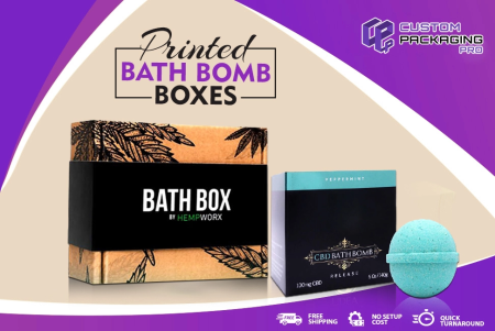 Printed Bath Bomb Boxes