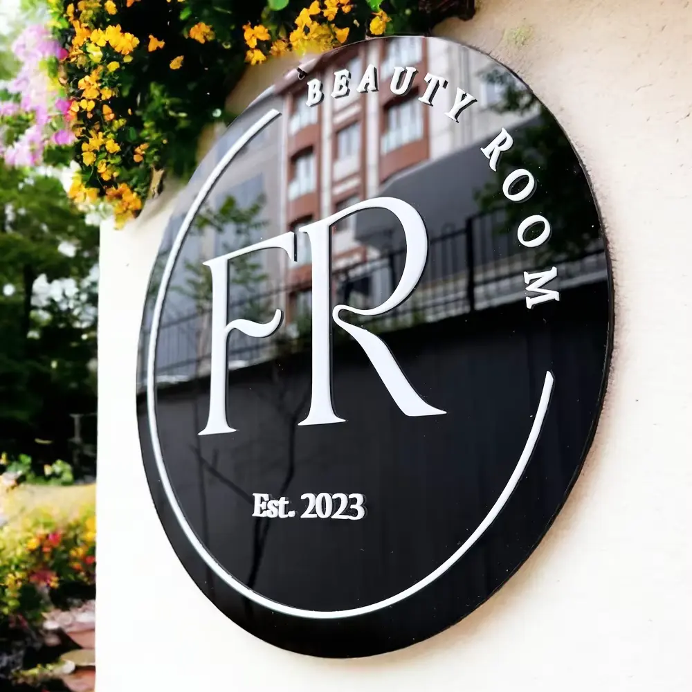 Black Acrylic Signs