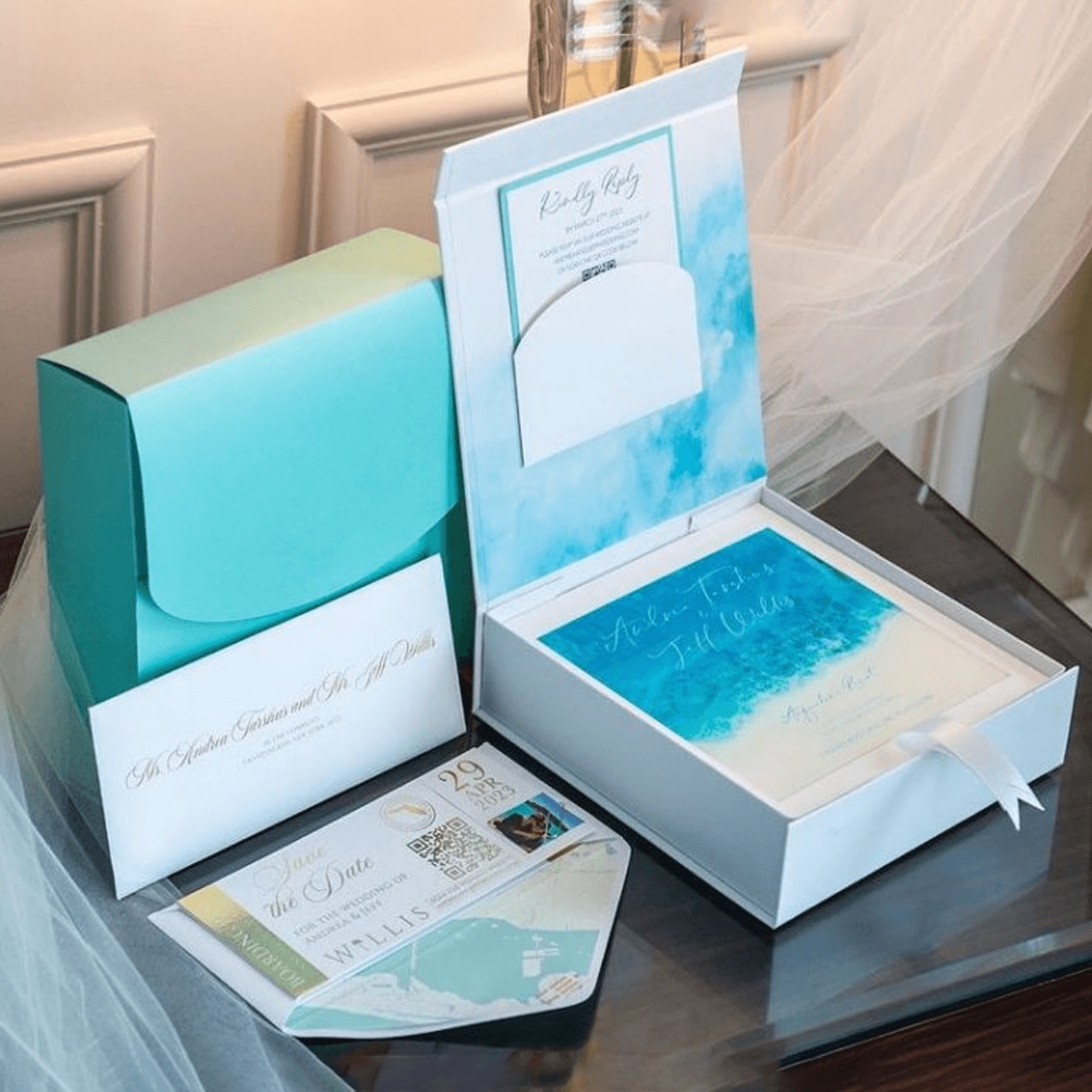 Custom Printed Invitation Packaging Boxes
