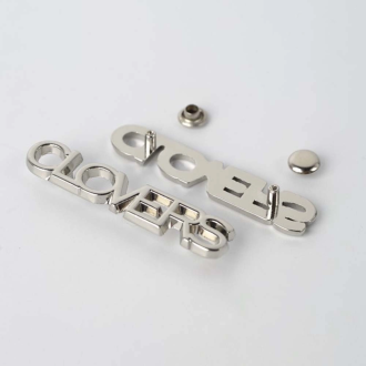 Custom die-cut metal tags