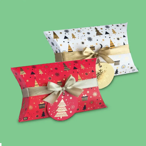 Christmas Pillow Boxes Wholesale