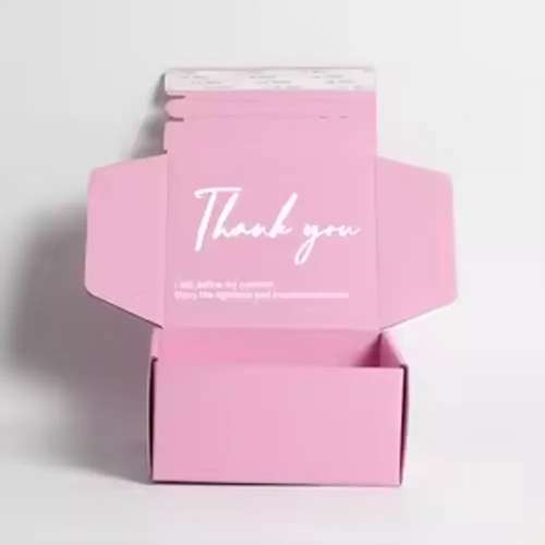 Custom Printed Pink Mailer Boxes