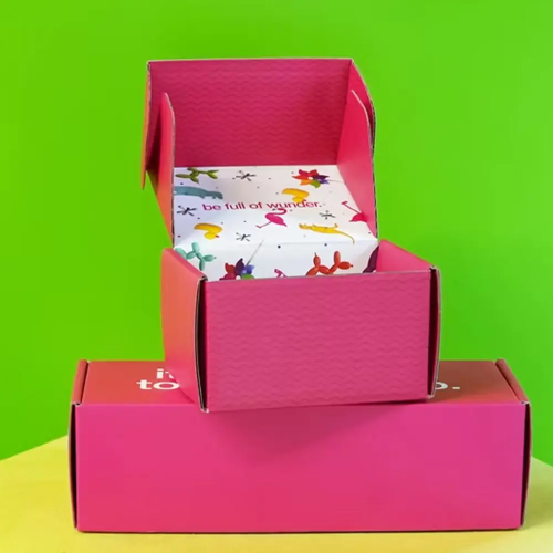 Custom Pink Mailer Boxes Wholesale