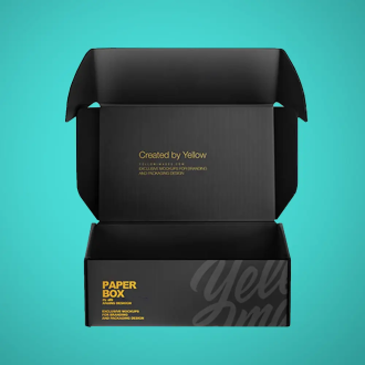 Black Corrugated Shipping Packaging.webp
