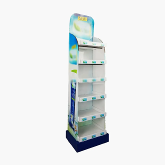 Custom Blue and White Six-Shelf Display.webp
