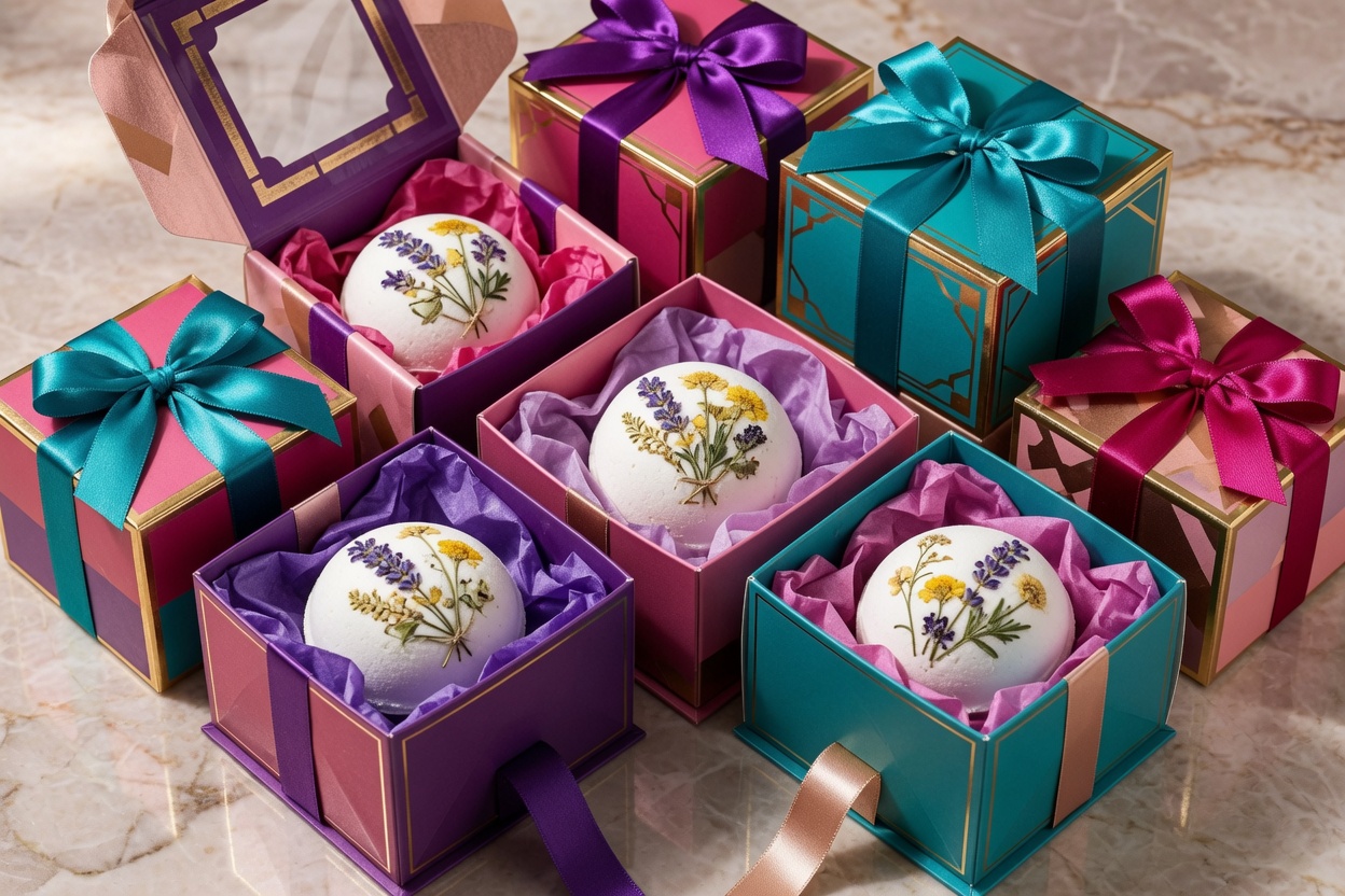 custom bath bomb display boxes protect products